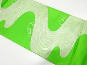 アンティーク　流水模様織り出し袋帯（材料）